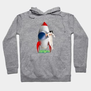 Cats Not Allowed In Rocket (Tuxedo Kitty) Hoodie